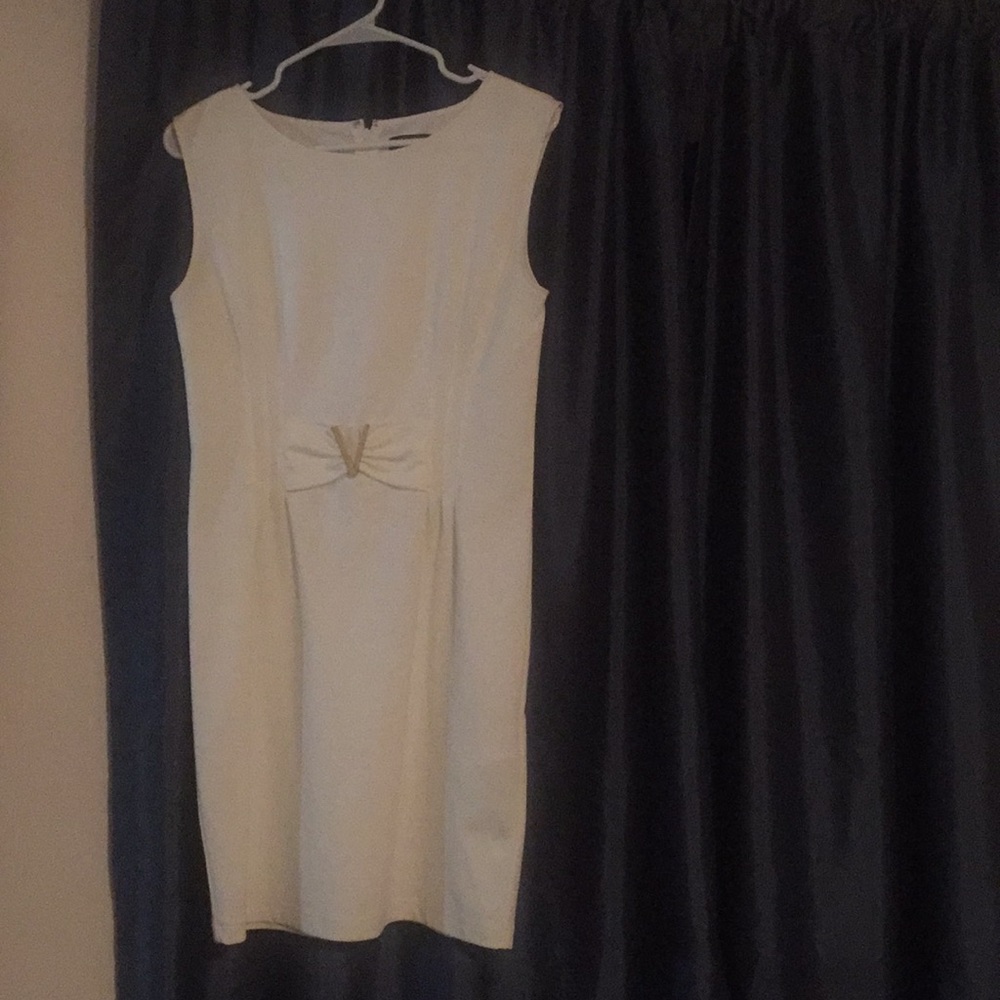 Cream colored sheath dress